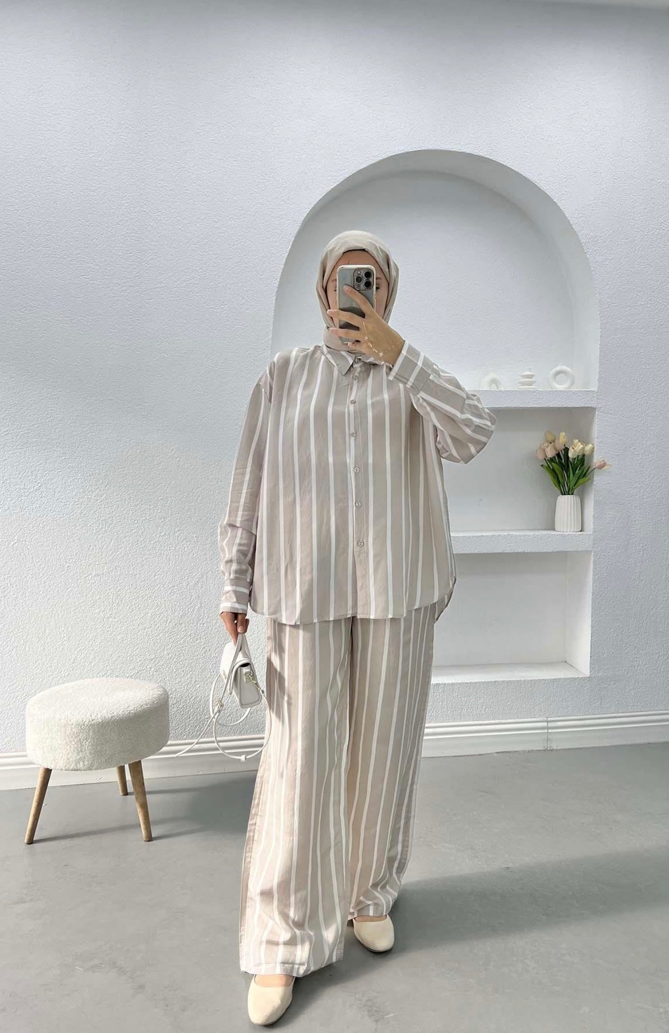 Striped Oversized Set