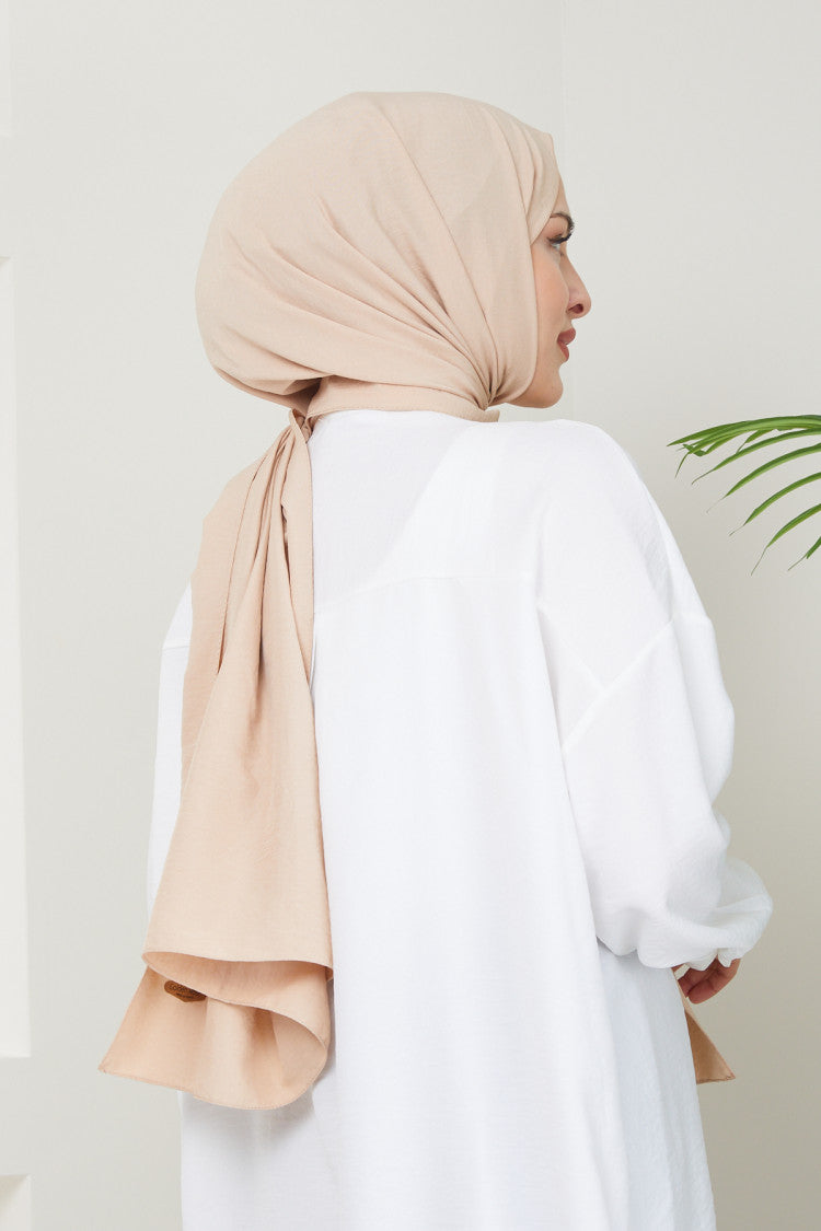 Cotton Jazz Hijab - Warm Beige