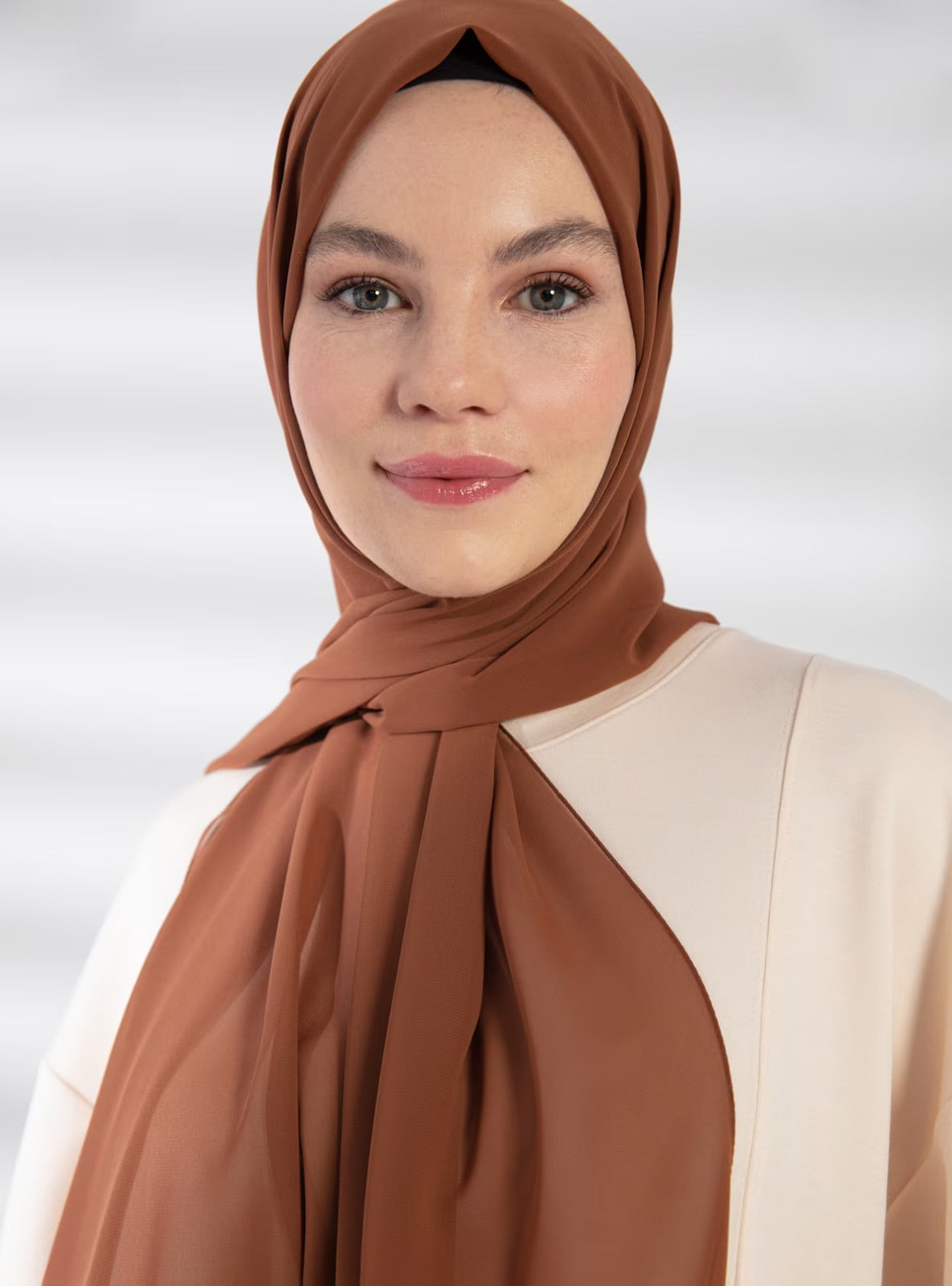 Chiffon Hijab - Brown