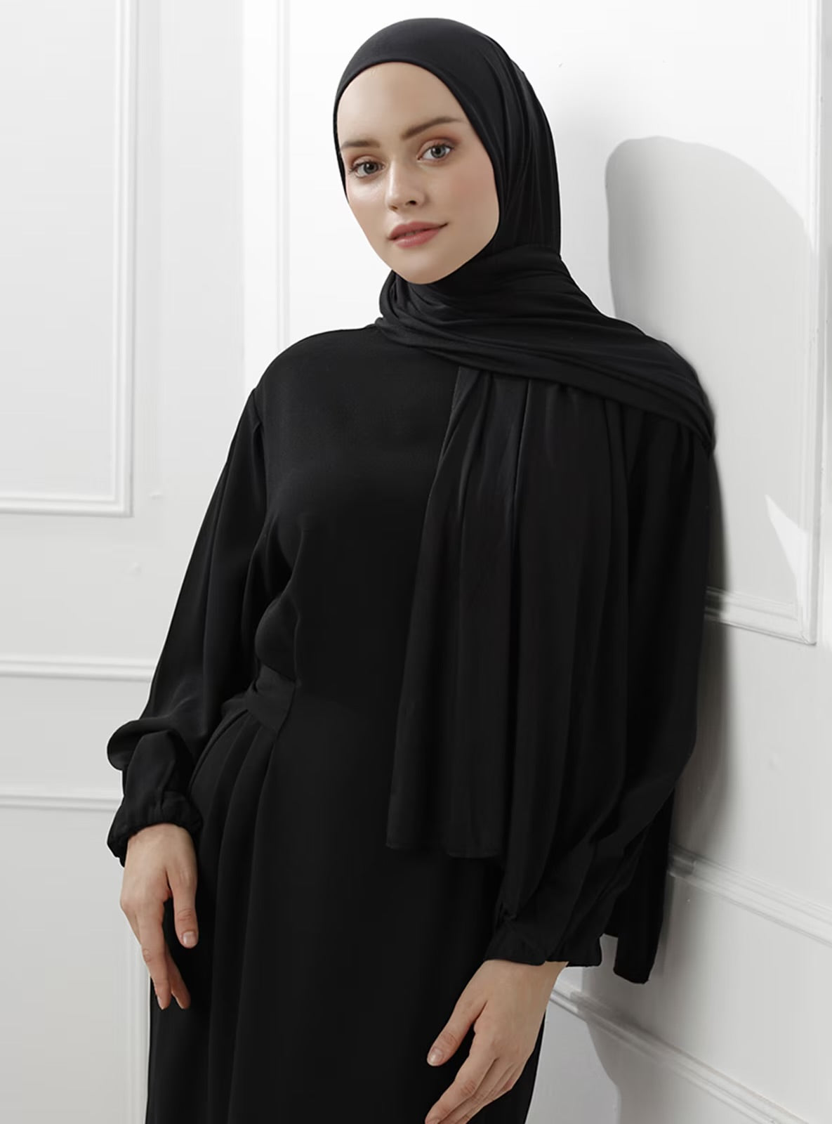 Jersey Hijab - Black