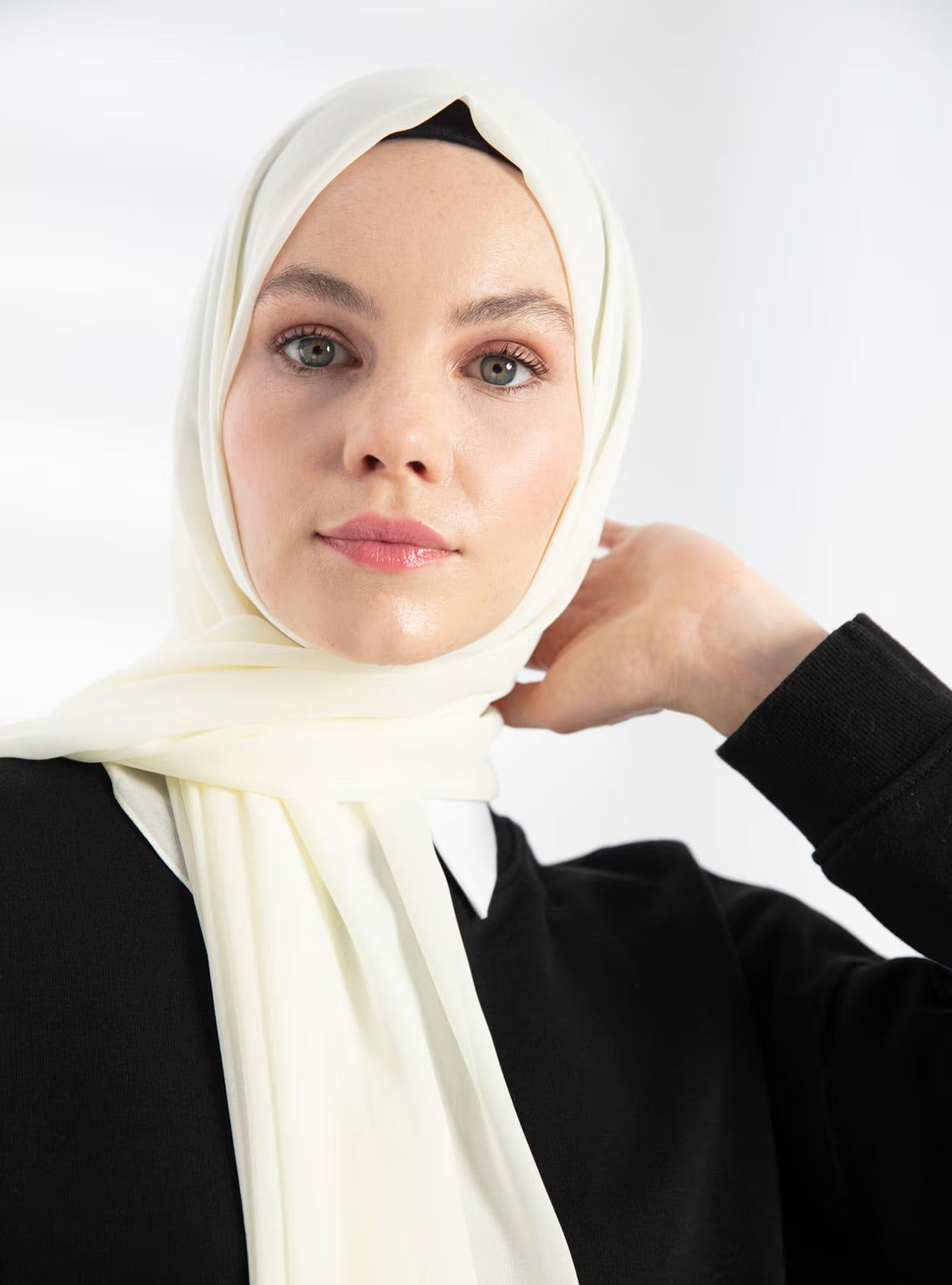 Chiffon Hijab - Cream