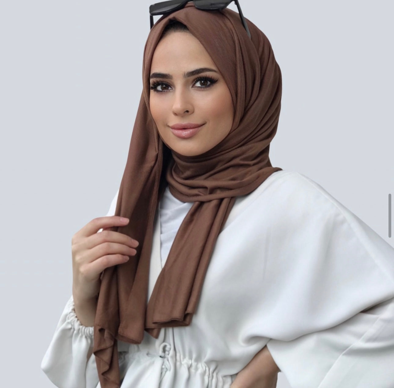 Jersey Hijab - Brown