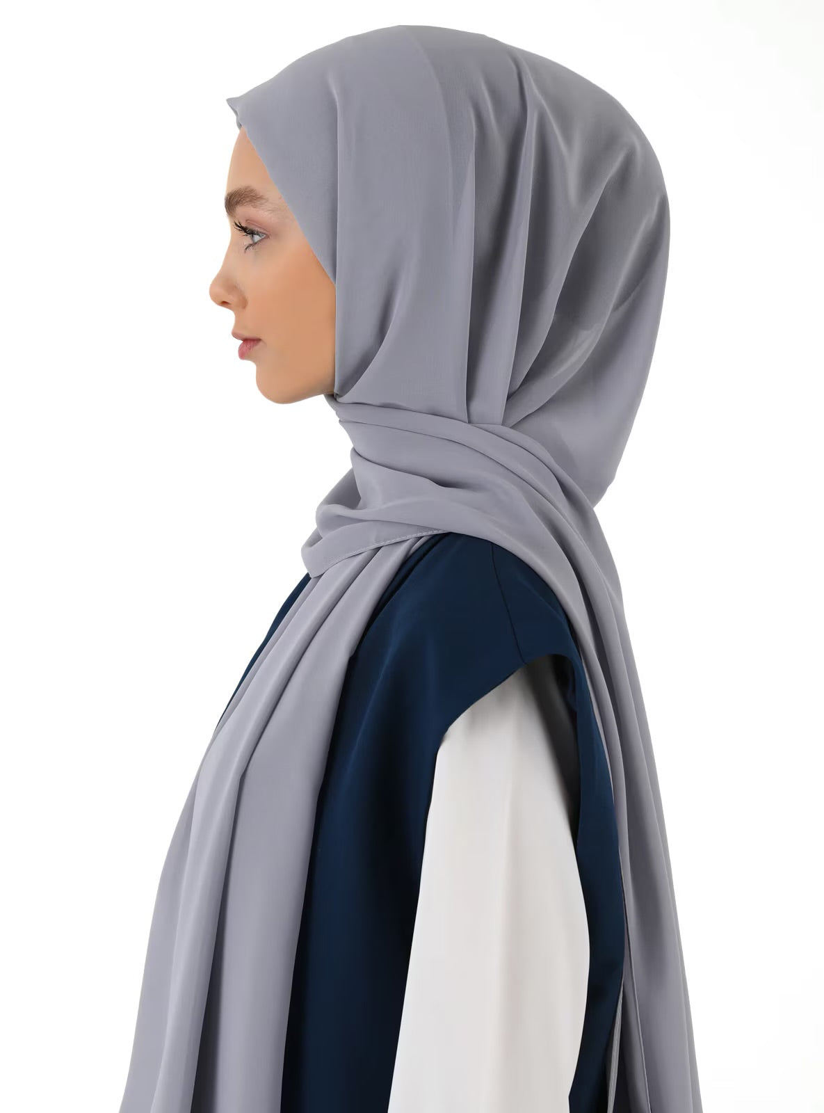 Chiffon Hijab - Gray