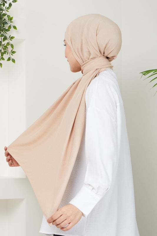 Cotton Jazz Hijab - Warm Beige