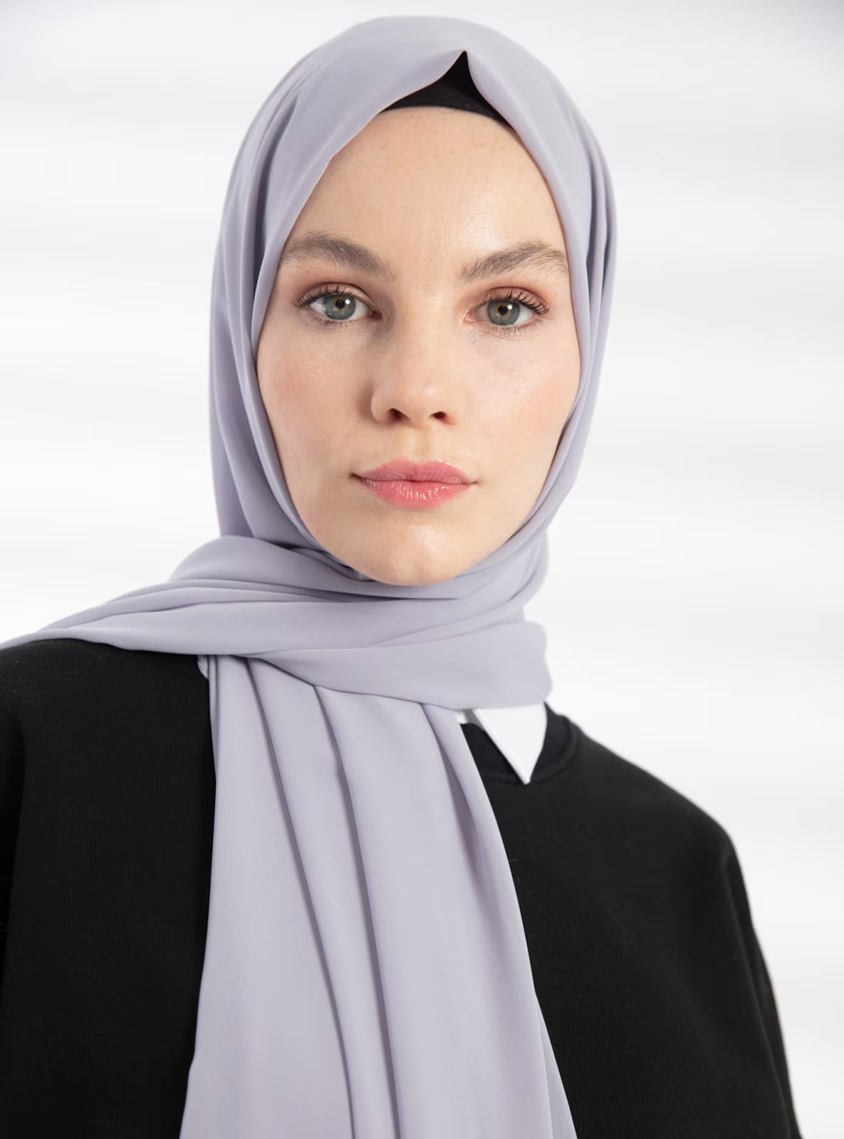 Chiffon Hijab - Bluish Gray