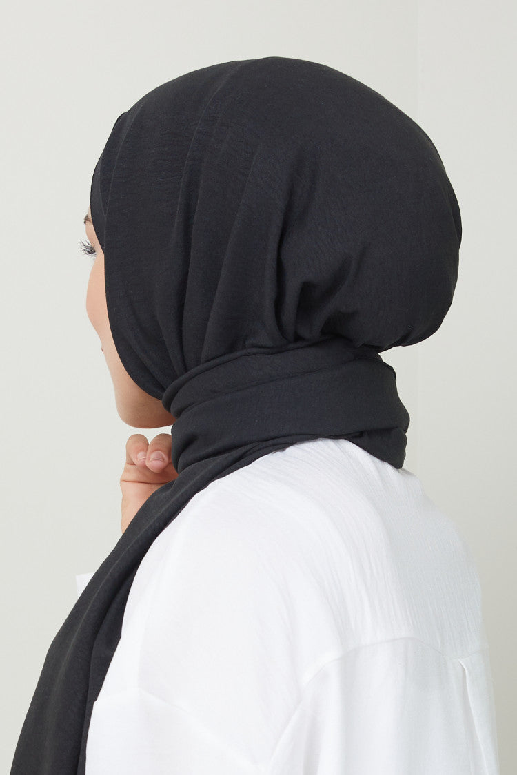 Cotton Jazz Hijab - Black