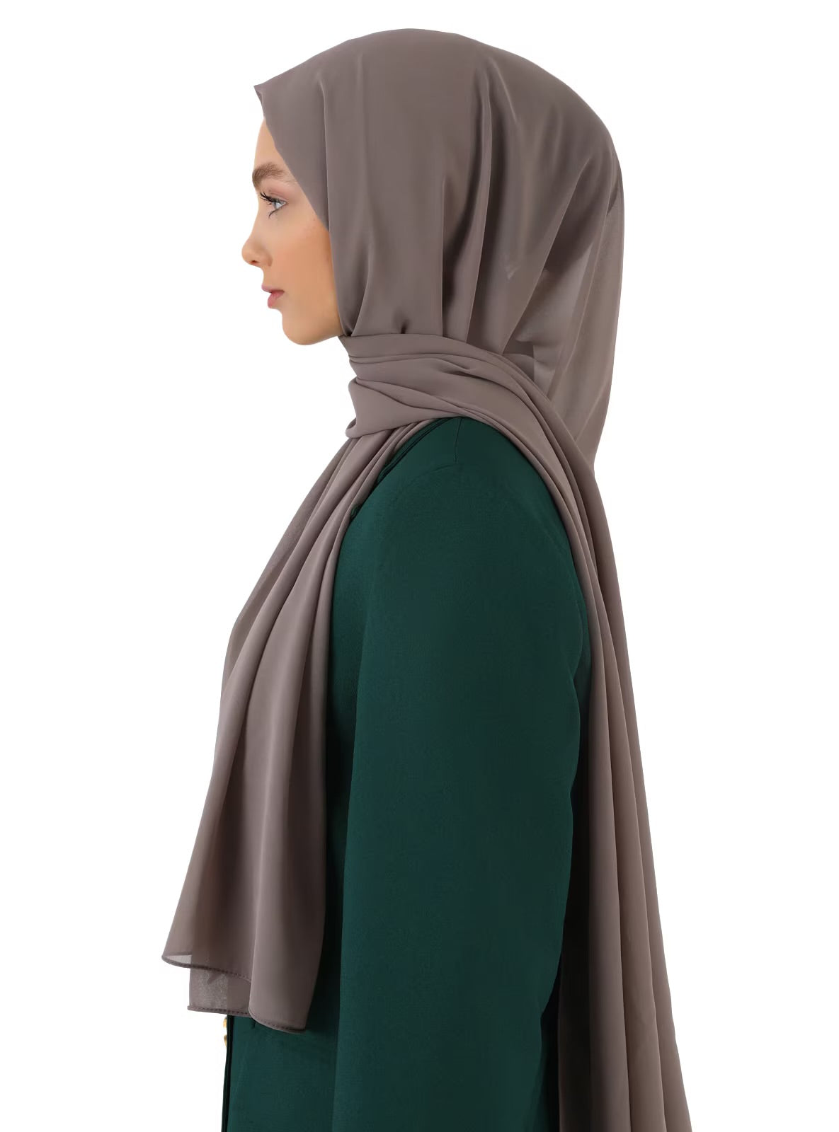 Chiffon Hijab - Taupe