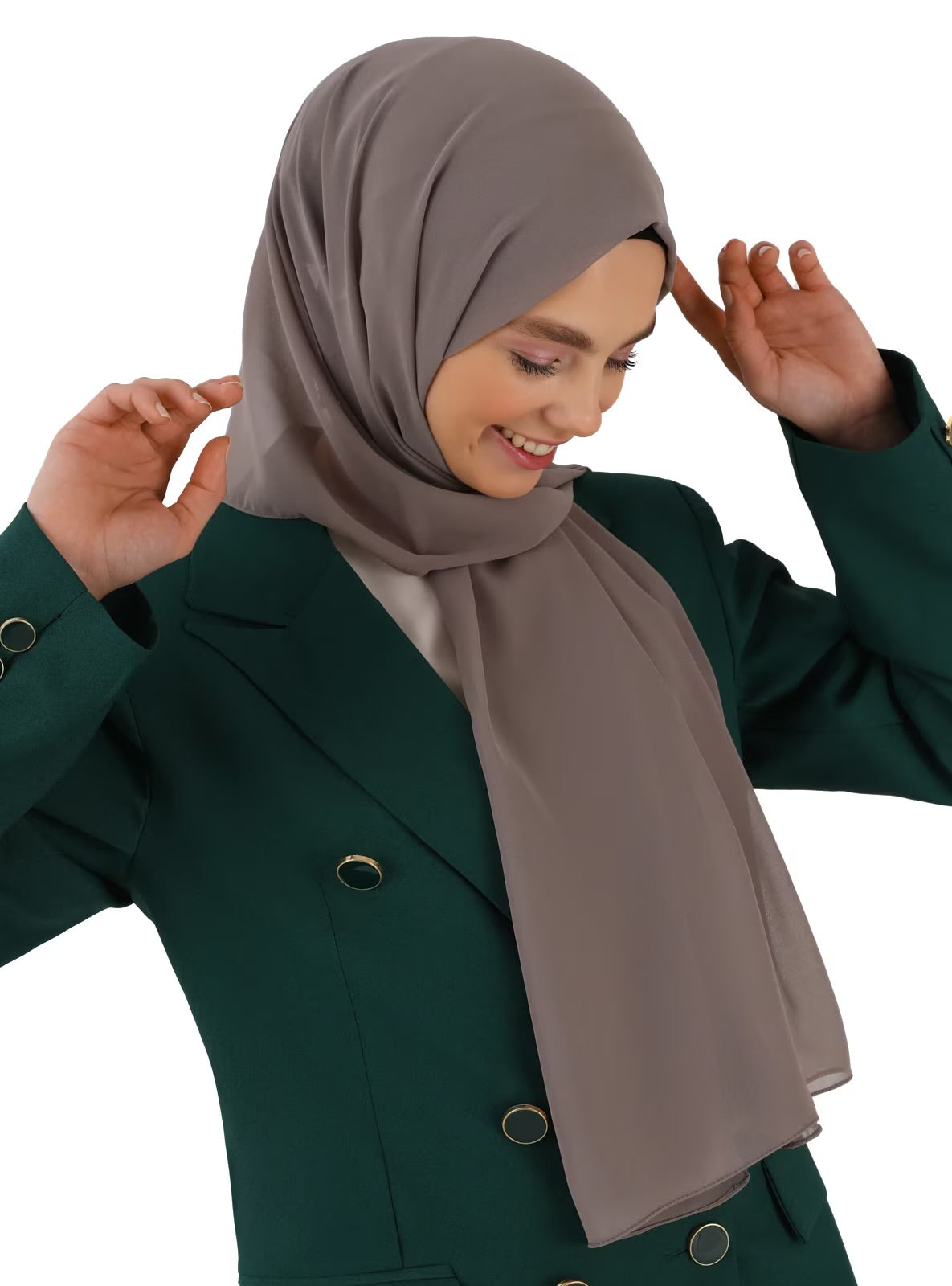 Chiffon Hijab - Taupe