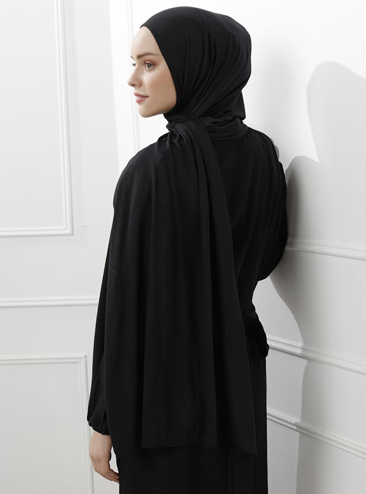 Jersey Hijab - Black