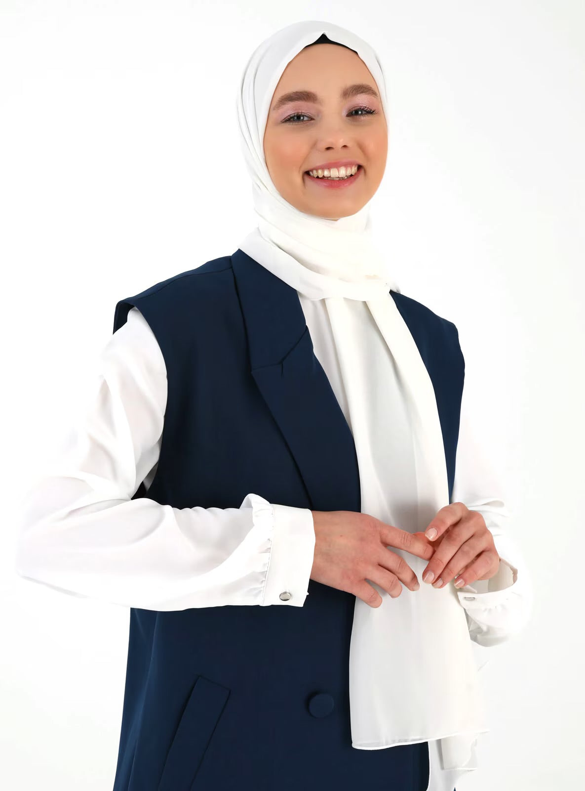 Chiffon Hijab - White